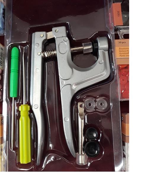 Pinza universale per bottoni a pressione plastica 