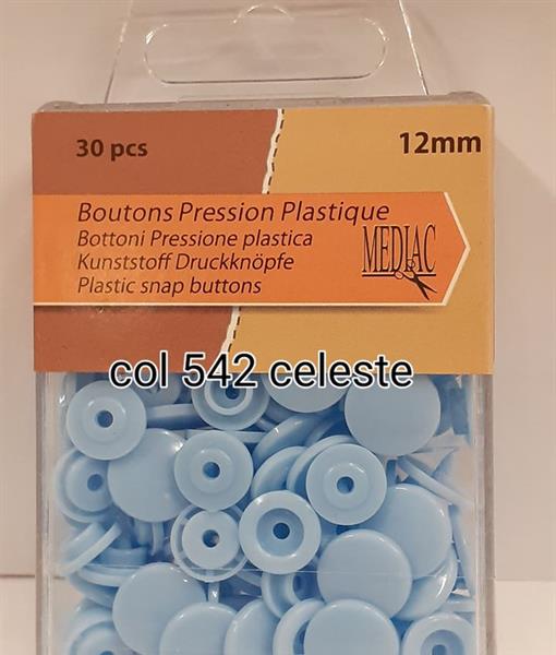 Bottoni pressione plastica 30 pz 12 mm 